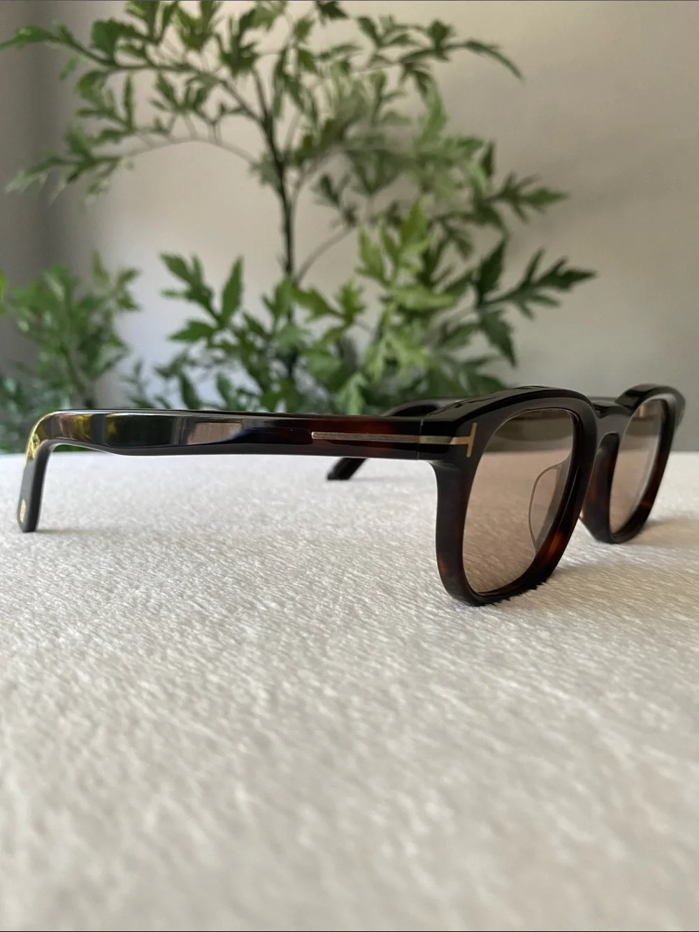 Tom Ford Square Sunglasses | TF1122D, Dark Havana/Light Brown